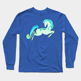 unicorn green Long Sleeve T-Shirt